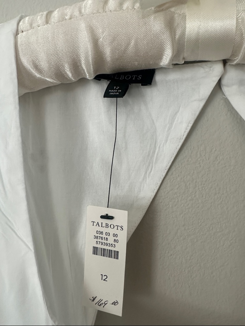 NWT Stunning Talbots White Eyelet Midi Dress - Picture 10 of 16